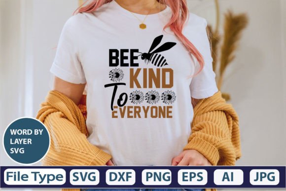 Download Bee Kind to Everyone SVG Cut File - Premium Resources