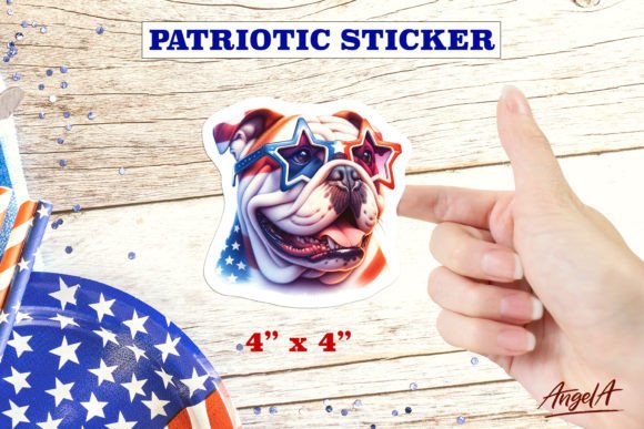Download British Bulldog Printable Dog Sticker - Printable Collection