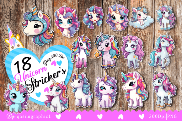 Download Cute Unicorn Printable Stickers for Kids - Printable Collection
