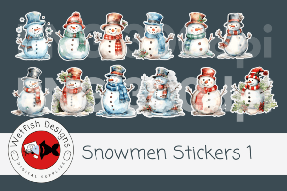 Download Snowmen Printable Stickers - Printable Collection