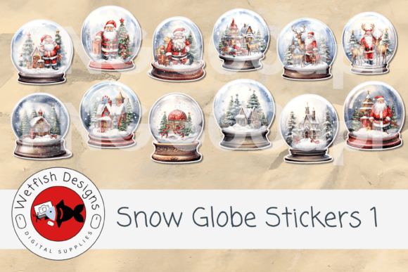 Download Snow Globe Printable Stickers - Printable Collection
